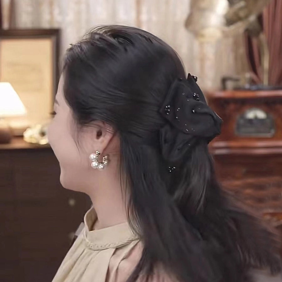 Women's Elegant Luxurious Sweet Triangle Beads Hair Claws