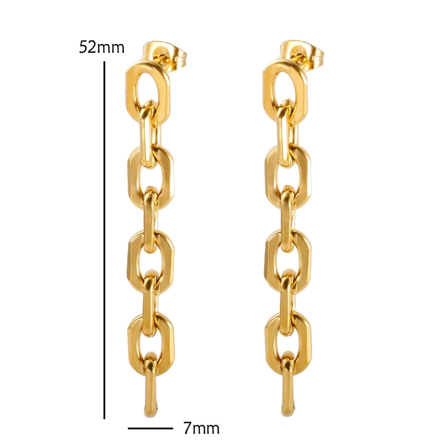 Jewelry Simple Style Geometric 304 Stainless Steel Plating Bracelets Earrings Necklace