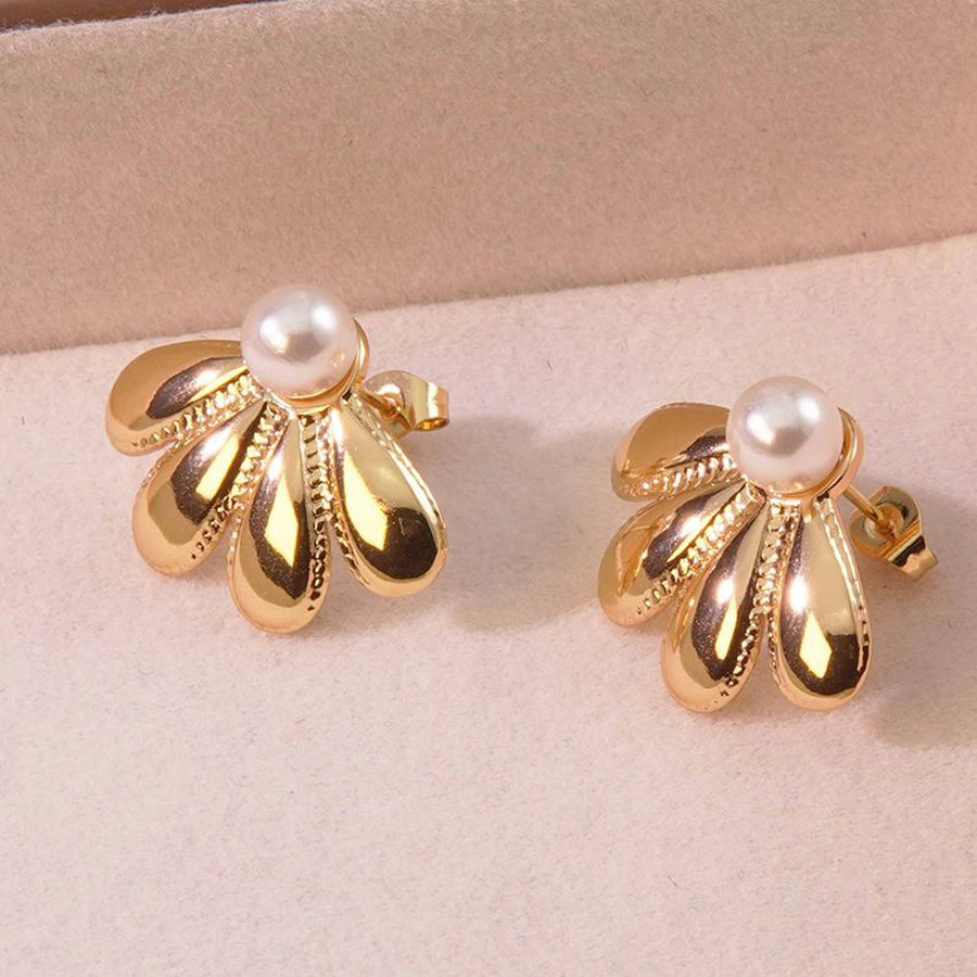 1 Pair Elegant Simple Style Flower 304 Stainless Steel Ear Studs