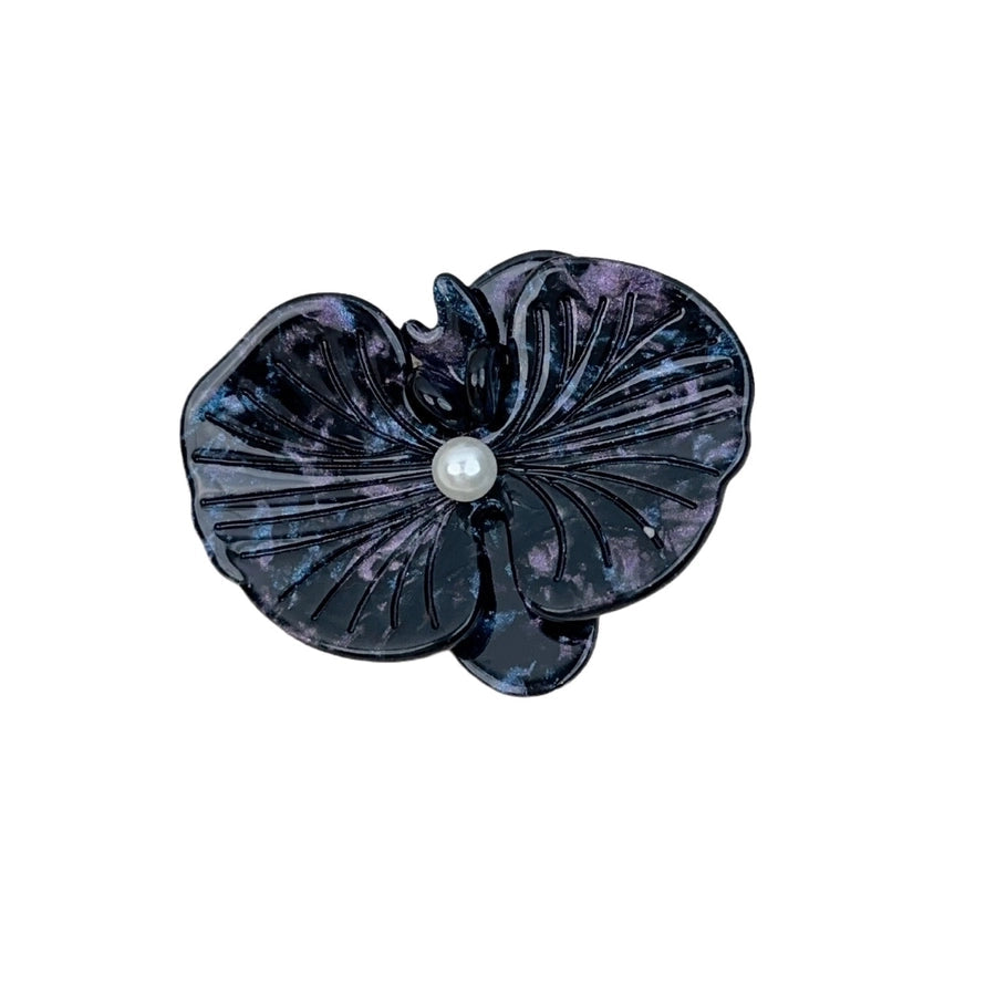 Korean Style Elegant Acetate Texture Phalaenopsis Barrettes Duckbill Clip Niche Design Exquisite Bang Clip Accessories