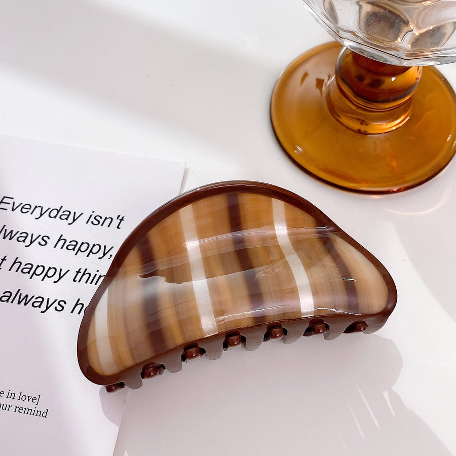 Women's Retro Stripe Acetic acid sheets Hair Claws