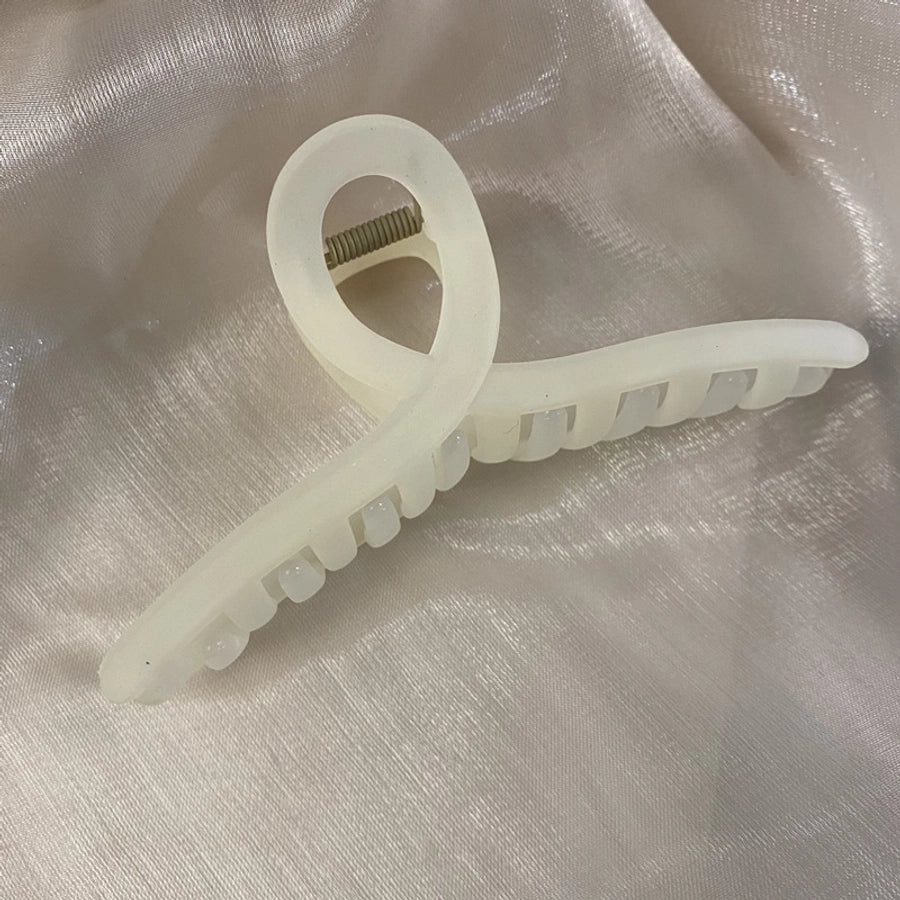 Korean-style Bright Face Non-scratch Disc Hair Clip Women's Large Frosted Elegant Shark Clip Back Head Hairpin Headwear Hair Clip