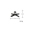 Women's Casual Simple Style Solid Color Alloy Criss Cross Hair Claws
