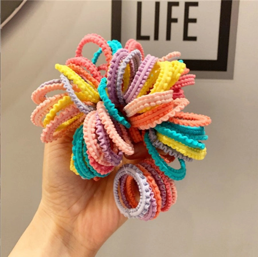 Children's Hair Tie Rubber Band Hair Band Hair Rope Girls' Baby Hair Tie Hair Rope Hair Accessories Hair Rope High Color Value Does Not Hage Hair