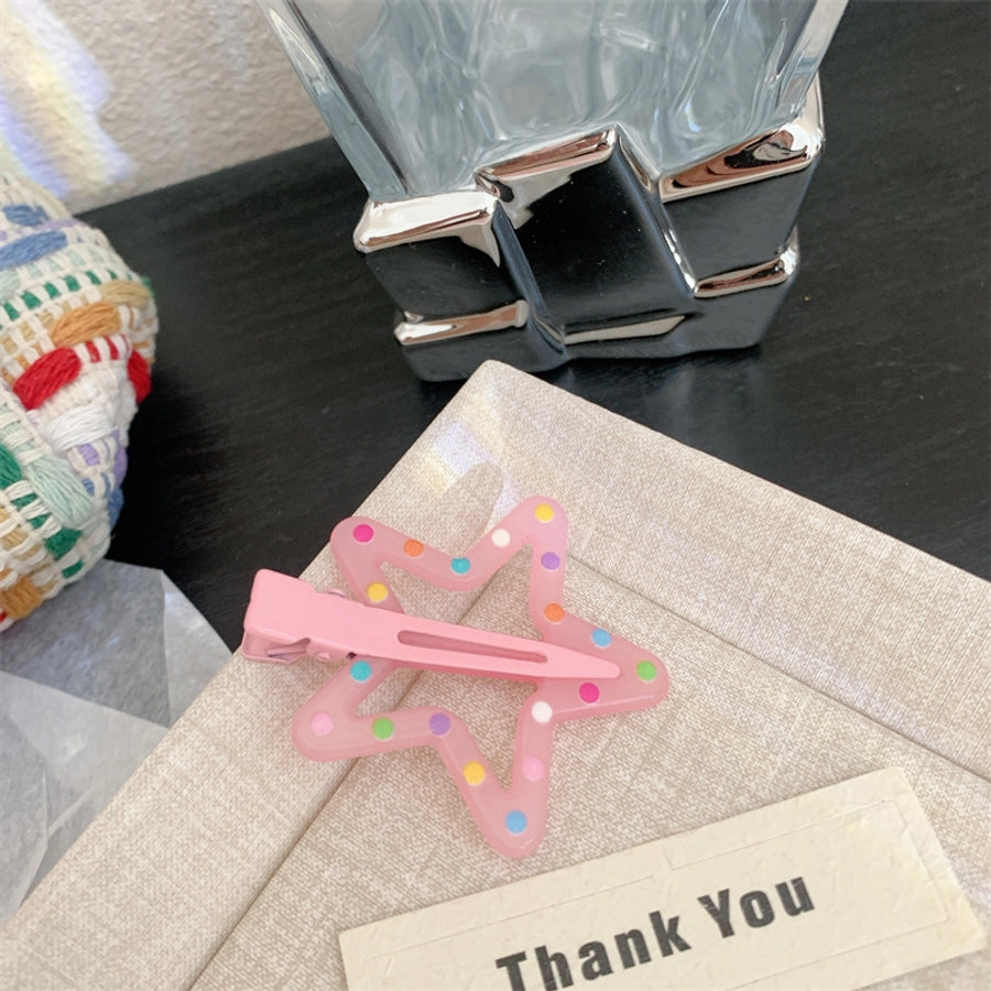 Women's Korean Style Star Resin Hair Clip