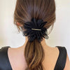 simple style geometric solid color cloth hair clip