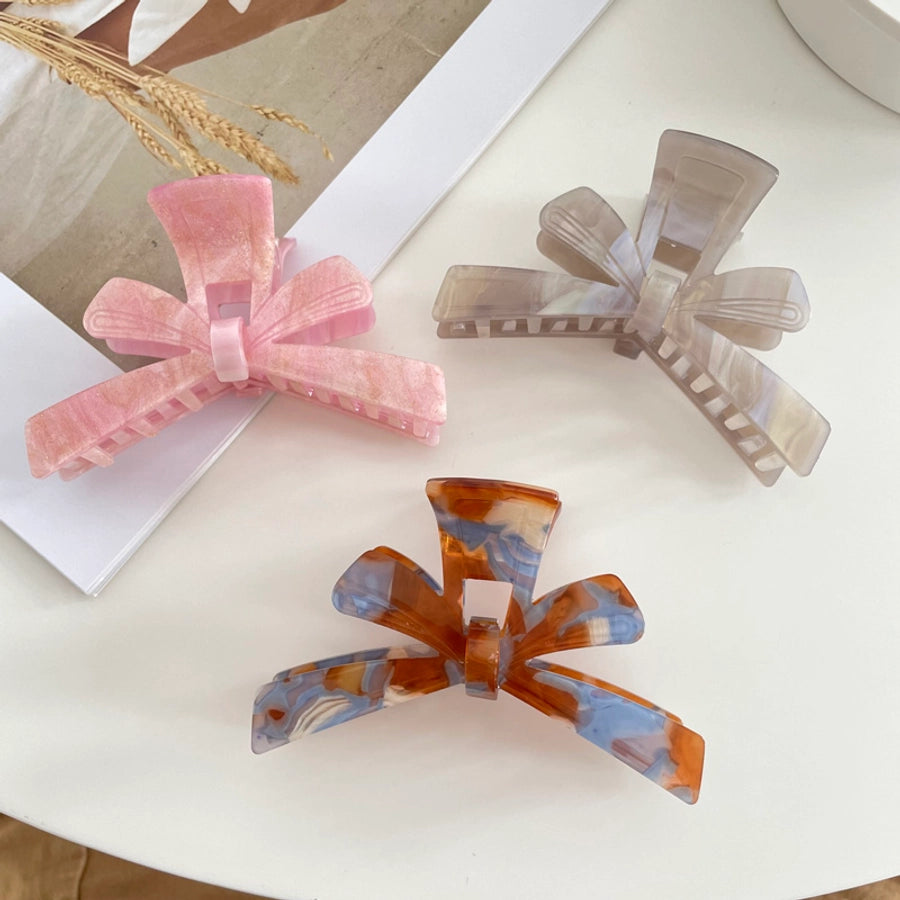 Women's Simple Style Artistic Bow Knot Acetic acid sheets Hair Claws
