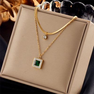 Jewelry Lady Star Heart Shape Butterfly Titanium Steel Irregular Plating Necklace