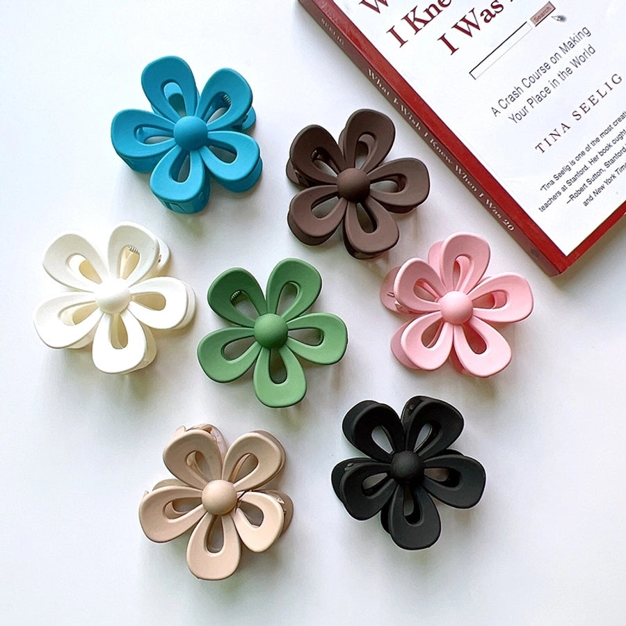 fashion flower plastic hair claws 1 piece