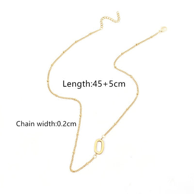Jewelry Simple Style Classic Style Letter 201 Stainless Steel 304 Stainless Steel Pendant Necklace