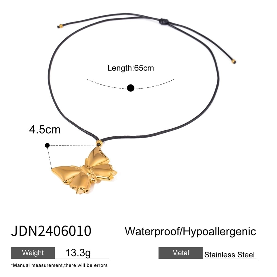 Jewelry Classic Style Cross Starfish Bow Knot 304 Stainless Steel Pendant Necklace