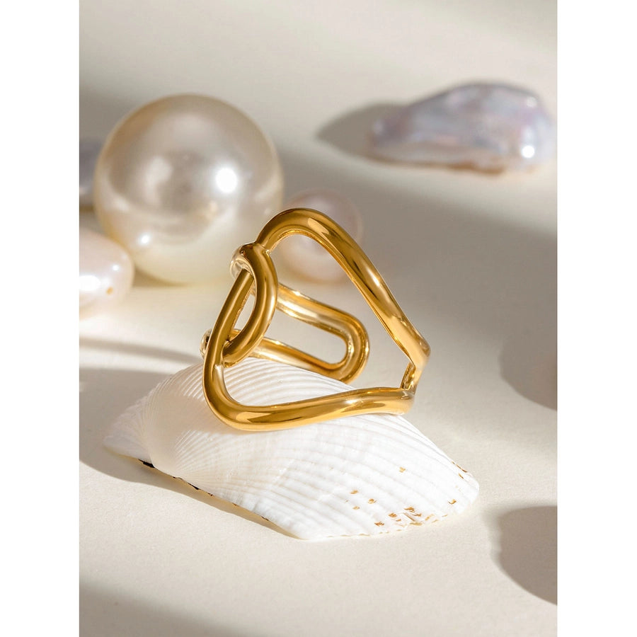 Jewelry Simple Style Classic Style Geometric 304 Stainless Steel Open Rings