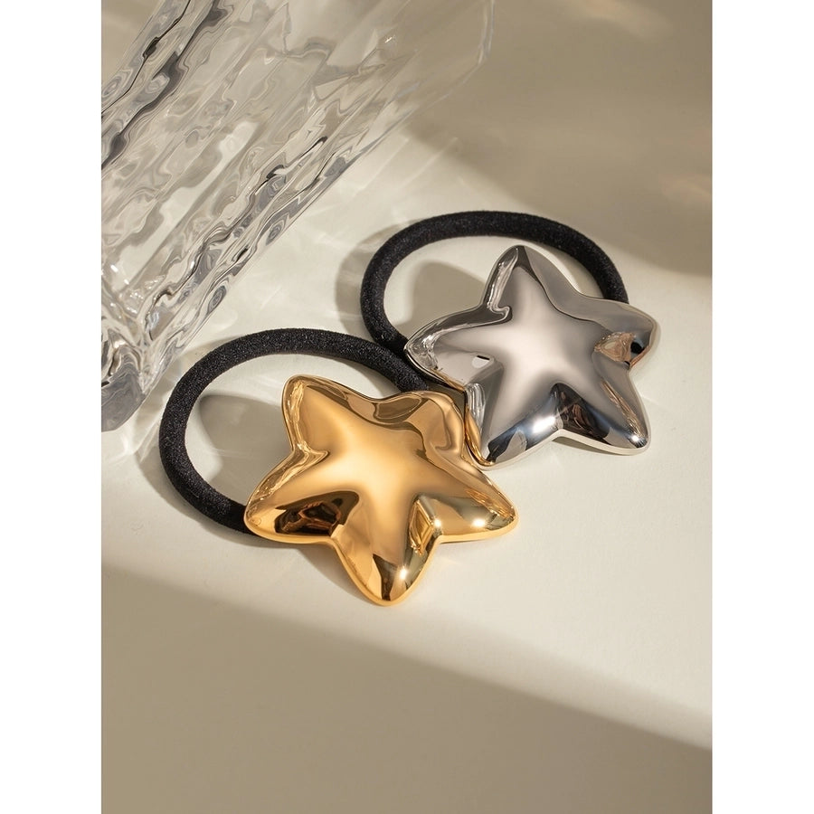 Women's Casual Classic Style Pentagram 304 Stainless Steel Hair Tie