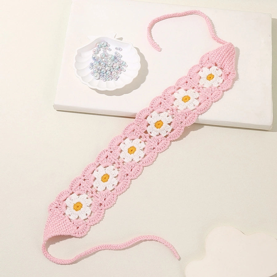 Women's Pastoral Flower Cotton Polyester Flowers Hollow Out Hair Band