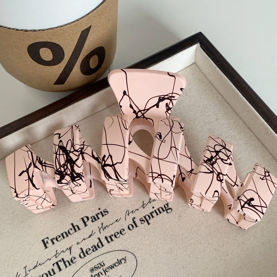 simple style artistic lines plastic hair claws