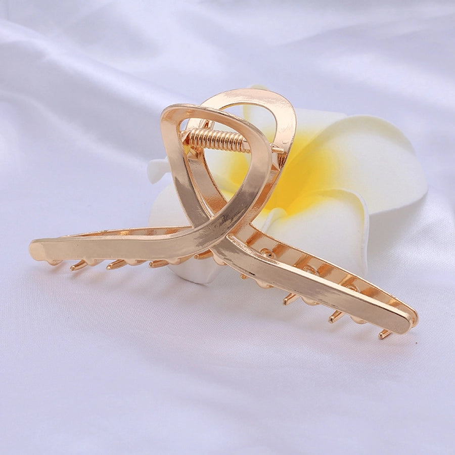 Women's net red hair clip large plate alloy grip women's back head butterfly shark clip hairpin