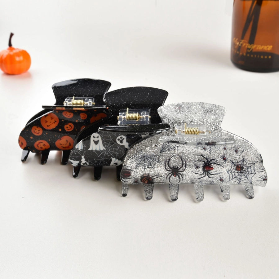 lady pumpkin spider ghost arylic hair claws