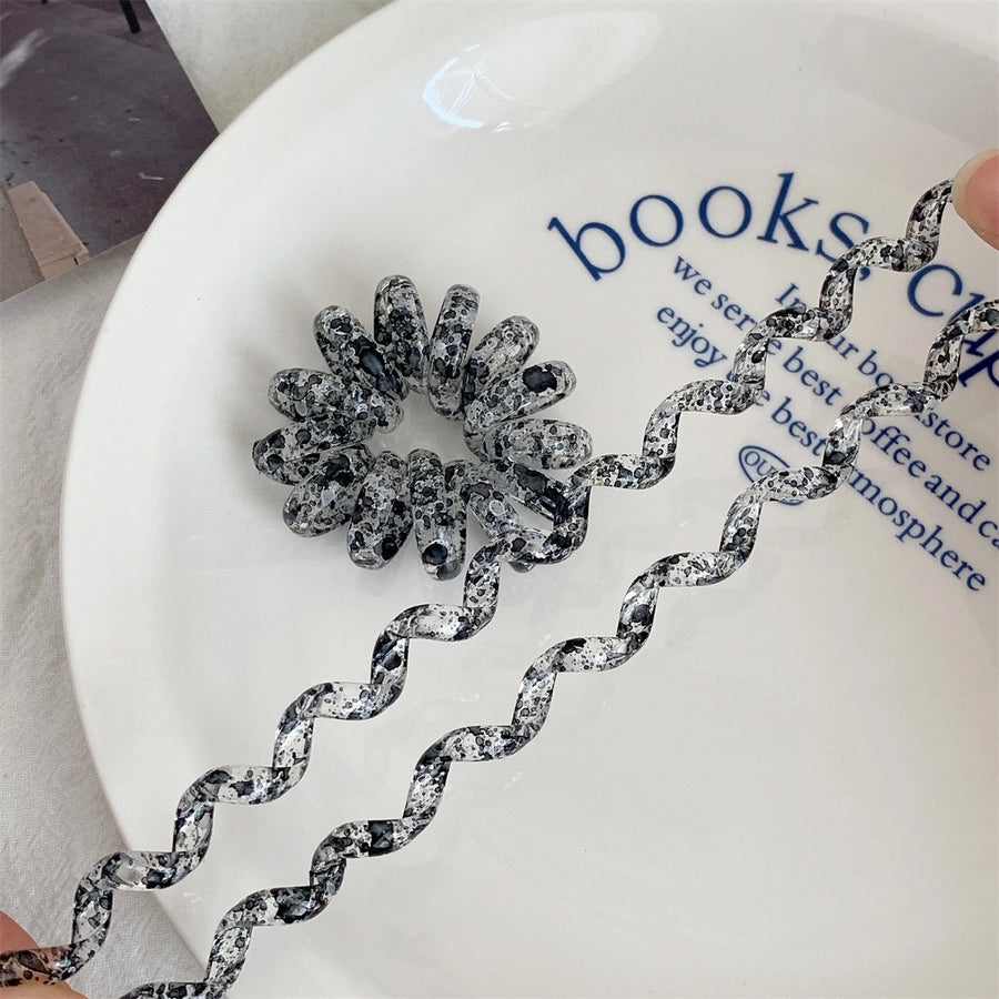 Women's Simple Style Classic Style Tie Dye Resin Hair Tie