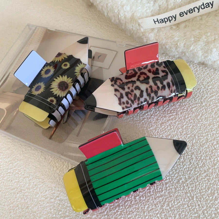 women's vintage style pencil arylic hair claws