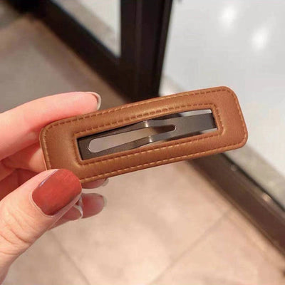 sweet geometric alloy hollow out hair clip 1 piece