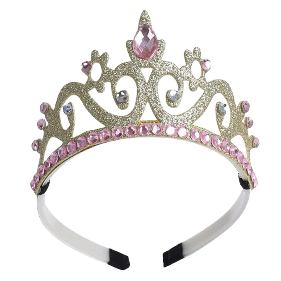 Cut surface drop-shaped gem crown headband fashion personality exquisite role play children's headband photo props