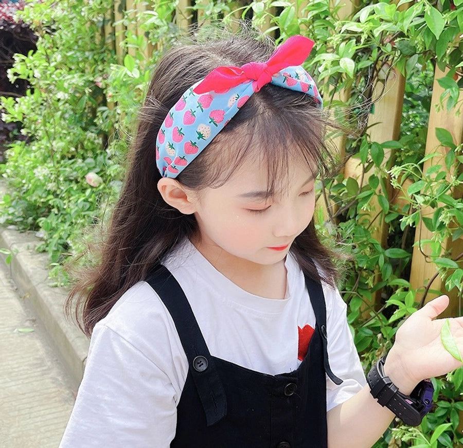 kid's cute cartoon fruit cloth hair band