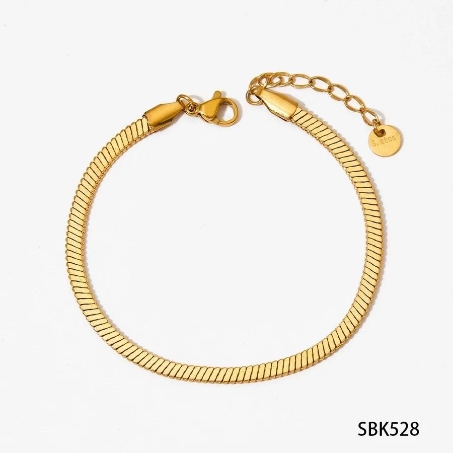 Casual Elegant Heart Shape 304 Stainless Steel 16K Gold Plated White Gold Plated Bracelets Bangle In Bulk