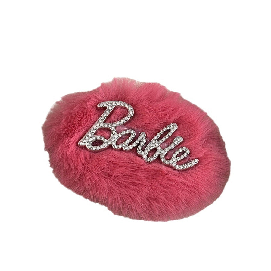 simple style  plastic inlay rhinestones hair clip