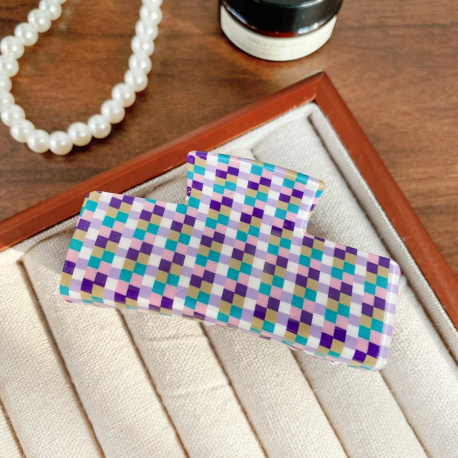 Women's Simple Style Classic Style Color Block Arylic Hair Claws