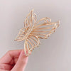 High-grade hollow tassel bow hairpin female back head high-grade grip medium shark clip  New