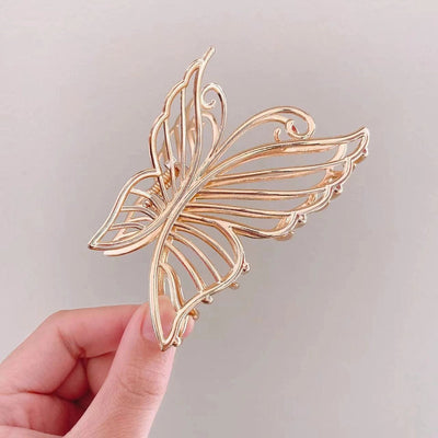 High-grade hollow tassel bow hairpin female back head high-grade grip medium shark clip  New