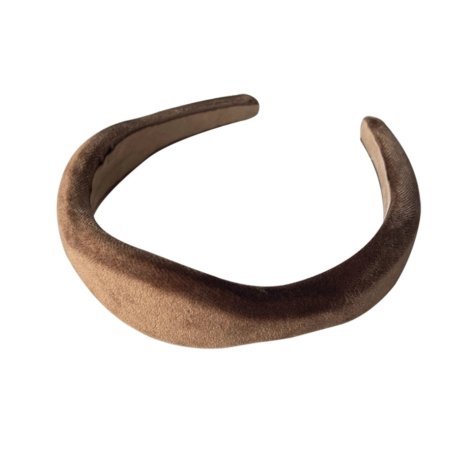 women's sweet solid color suede hair band