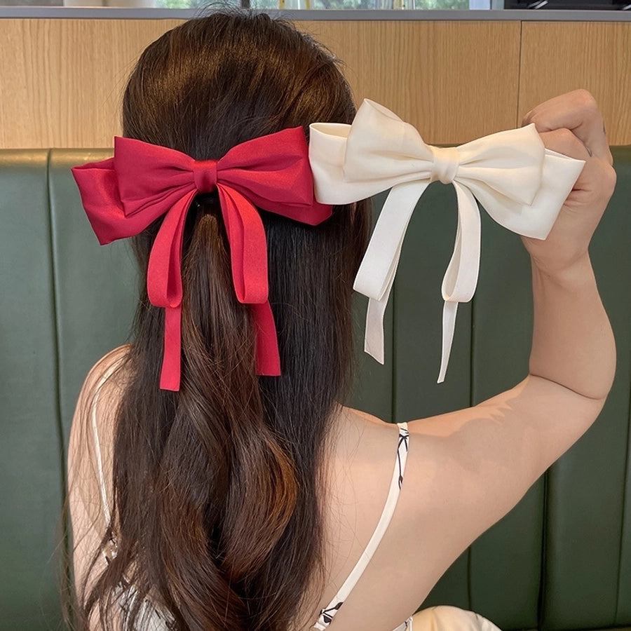 Women's Simple Style Classic Style Bow Knot Cloth Hair Clip