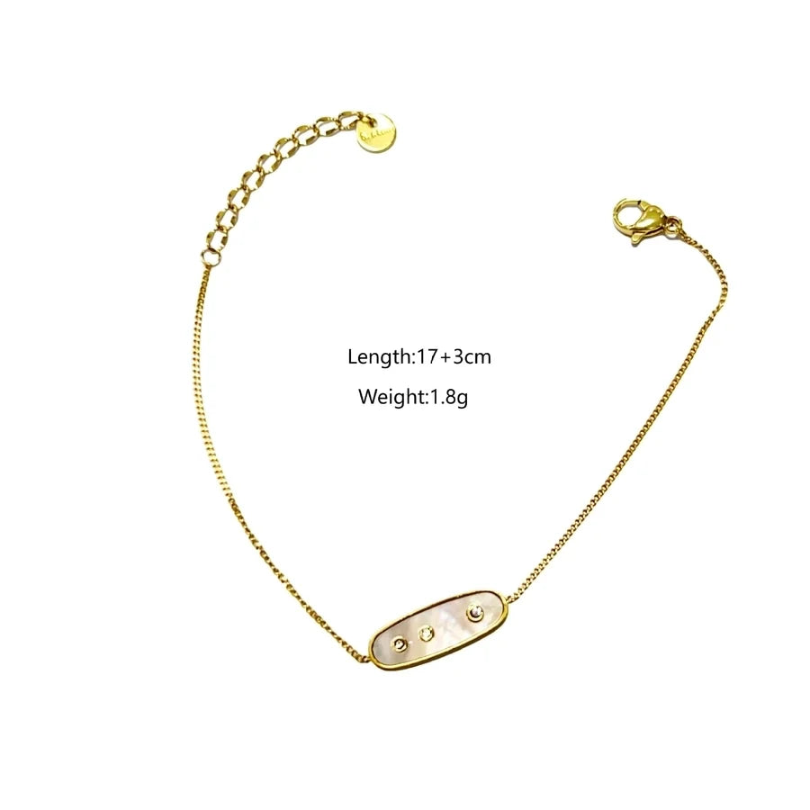 Basic Modern Style Classic Style Geometric 304 Stainless Steel Bracelets In Bulk