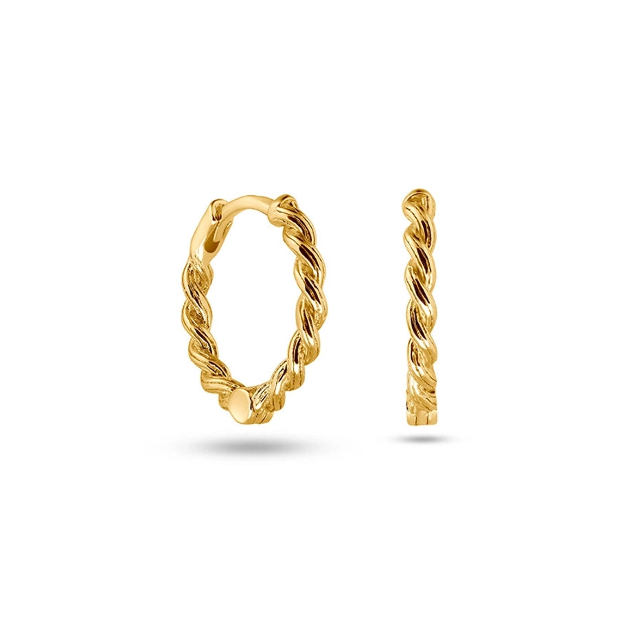 1 Pair Casual Simple Style Solid Color Copper Earrings