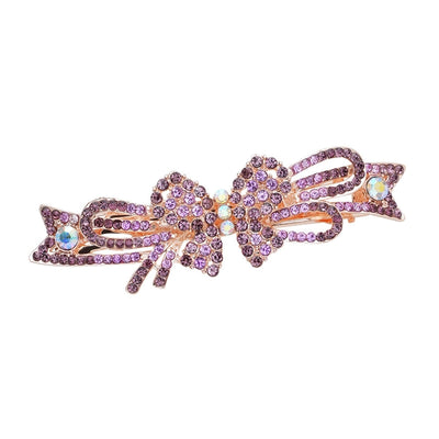 Women's Elegant Bow Knot Alloy Inlay Rhinestones Zircon Hair Clip
