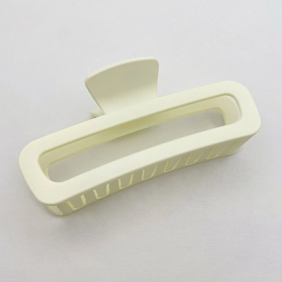 Simple square frosted rubber paint clip large small size back head high horsetail shark clip hair accessories hair clip