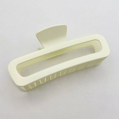 Simple square frosted rubber paint clip large small size back head high horsetail shark clip hair accessories hair clip