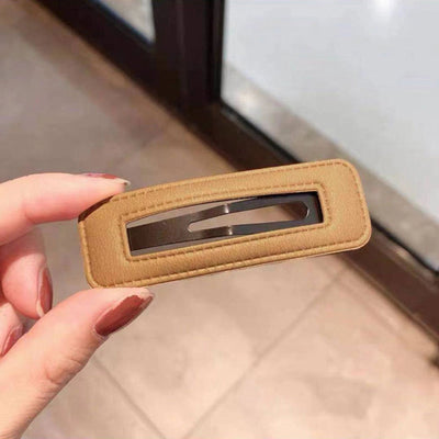 sweet geometric alloy hollow out hair clip 1 piece