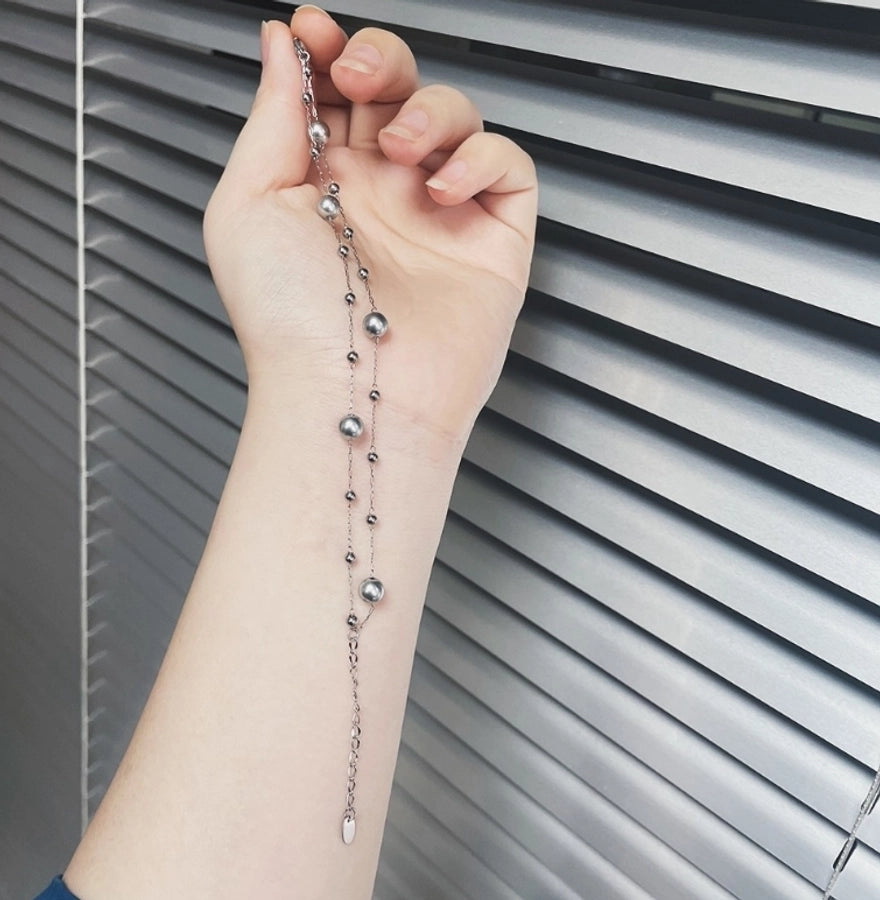 Basic Simple Style Classic Style Solid Color 304 Stainless Steel 18K Gold Plated Bracelets In Bulk