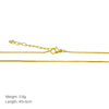 Copper 18K Gold Plated Solid Color Necklace