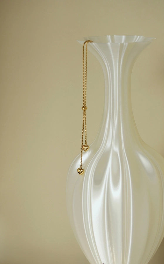 Jewelry Simple Style Heart Shape 304 Stainless Steel Gold Plated Plating Pendant Necklace