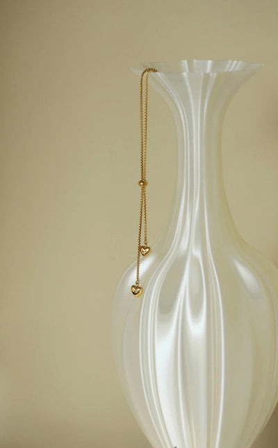 Jewelry Simple Style Heart Shape 304 Stainless Steel Gold Plated Plating Pendant Necklace