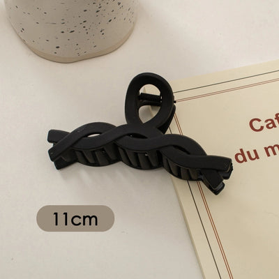 simple style solid color plastic hair claws 1 piece