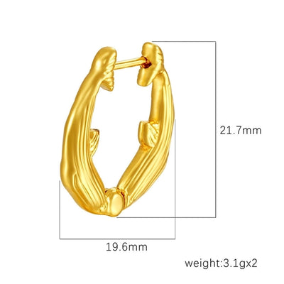 1 Pair Simple Style Solid Color Titanium Steel Earrings