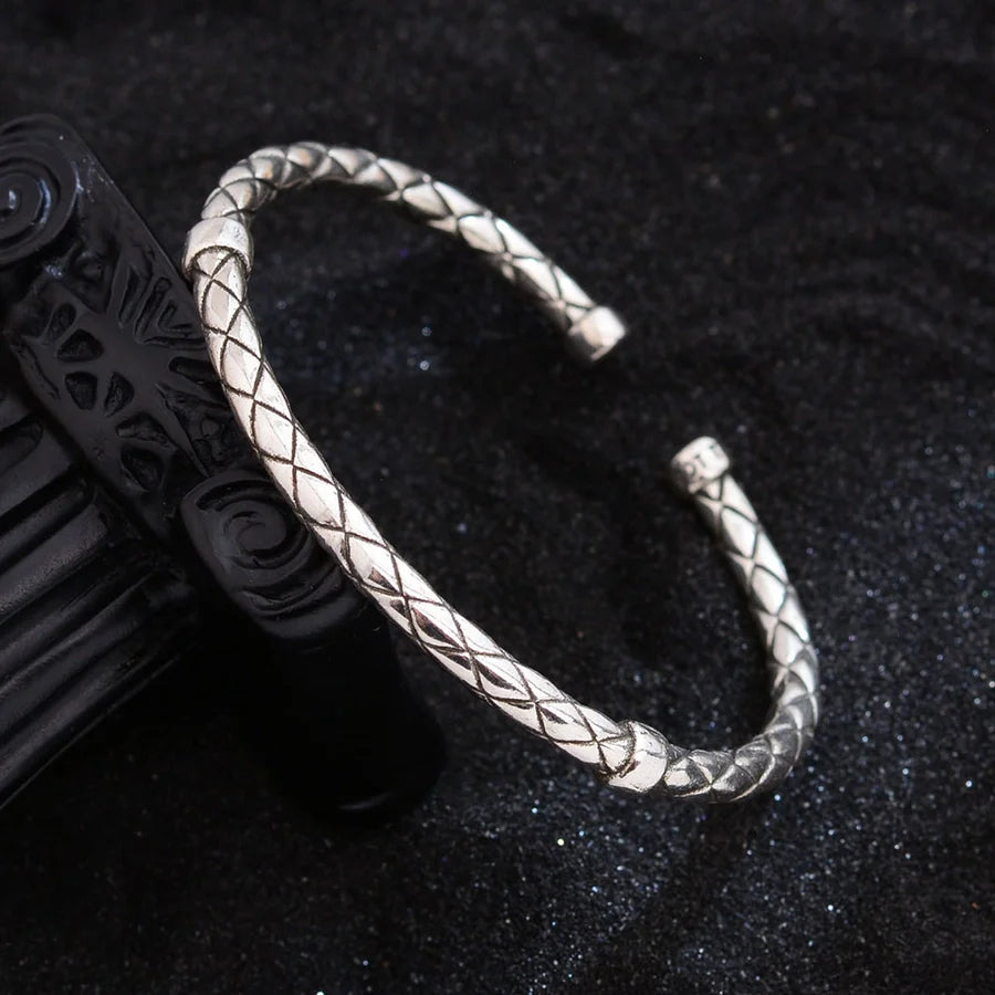 Jewelry Simple Style Solid Color Twist Copper Bangle