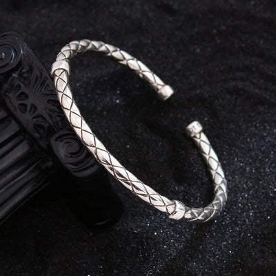 Jewelry Simple Style Solid Color Twist Copper Bangle