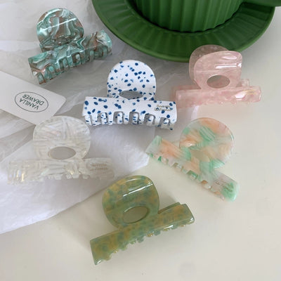 simple style polka dots acetic acid sheets hair claws