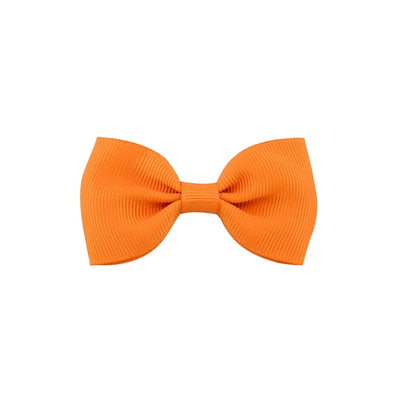 european and american solid color children's bow cute hairpin