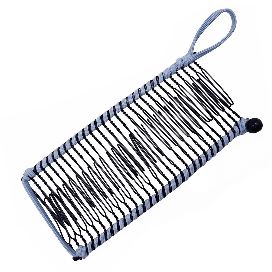 elegant solid color metal insert comb